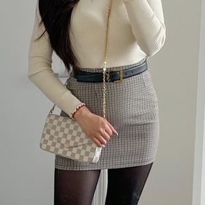 SHEIN Plaid gingham mini skirt